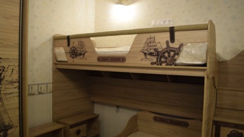 детская двух ярусная кровать